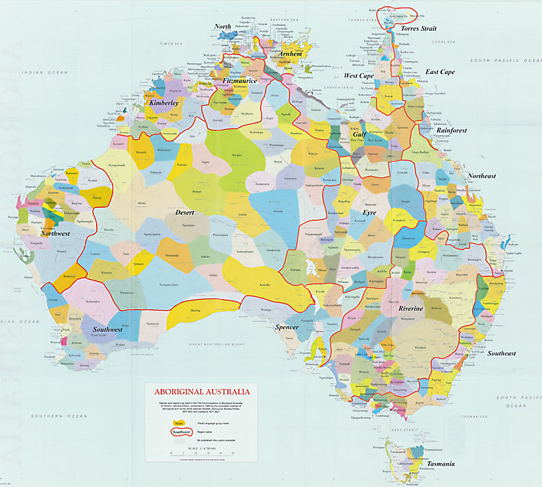 Aboriginal Australia Map