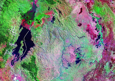 Satellite Maps Of Rwanda Before And After The 1994 Genocide Genocide   1990 Rwanda Sml 