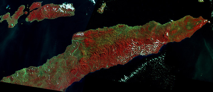 1979 Mosaic of Landsat MSS images of East Timor.