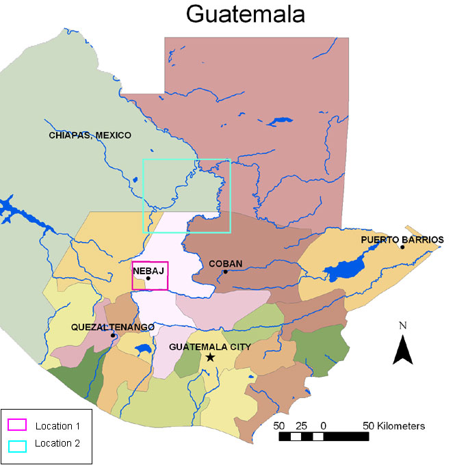  The GSP Guatemalan Research Locations