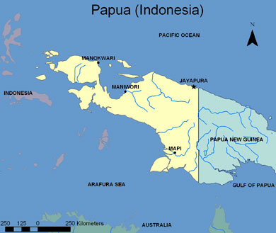 Papua, Indonesia graphic