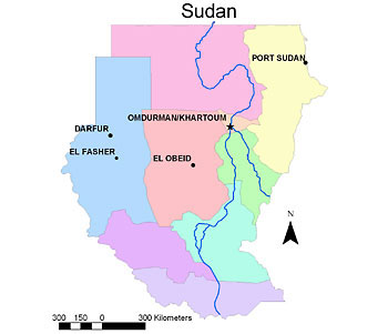 Map of Sudan